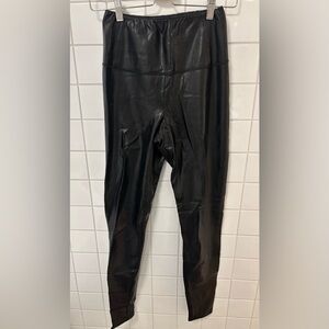 Wilfred Free Sleek Black Leatherette Trousers